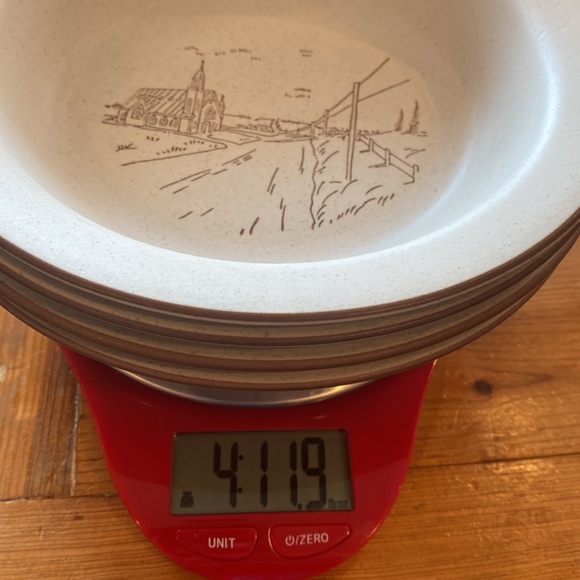 French stoneware Va Au Lave- Vaiselle fishing village Set of 4 - handmade. - Picture 10 of 14